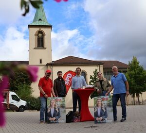 &quot;Red' mit Rösch&quot; auf dem Dielheimer Wochenmarkt (Foto: Alexander Lucas)