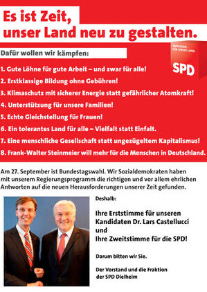 Unser Bundestagskandidat zusammen mit Frank-Walter Steinmeier