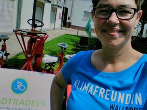 SPD Walldorf Vorsitzende beim Stadtradeln 2018