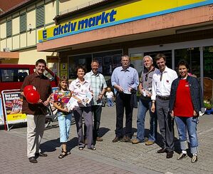 Infostand in Dielheim, 30.5.09