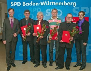 Dr. Lars Cstellucci, Dr. Gerhard Mayer, Roland Portner, Gerhard Feurer, Dieter Astor, Dr. Andrea Schröder-Ritzrau