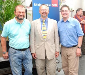 Die Dielheimer Delegierten gratulieren Thomas Funk zur Wahl