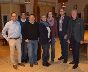 Die SPD-Kreistagskandidaten im Wahlkreis Dielheim (Foto H. Lucas)