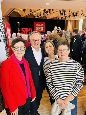 SPD Walldorf mit dem SPD-Landeschef Andreas Stoch beim Politischen Aschermittwoch