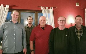Stefan Gretzinger, Dominik Frankmann, Klaus Grün und Martin Purucker. Es fehlen: Evelyn Bellemann-Yowler, Nina Knab