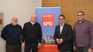 Prof. Dr. Uwe Hochmuth und Dr. Michael Mangold wurden von Alexander Lucas und Holger Schröder begrüßt