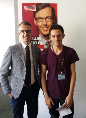 Jaric Krumpholz aus Dielheim nahm auf Einladung von MdB Lars Castellucci an „Jugend und Parlament“ in Berlin teil