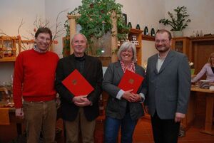 Ehrung im Rahmen der Weinprobe