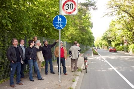 Zonen und Radwege
