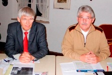 Gert Weisskirchen und Roland Portner