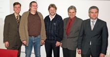 Dr. Castellucci, Kuschnick, Prof. von Hauff, Leuthe, Lakatos